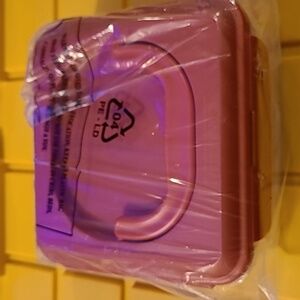 LocknLock 4-Piece Tritan Nestable Storage Containers | Dark Orange NWOT